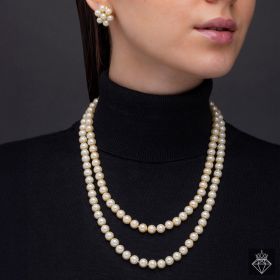 PRAO Multilayer Pearl Necklace Set